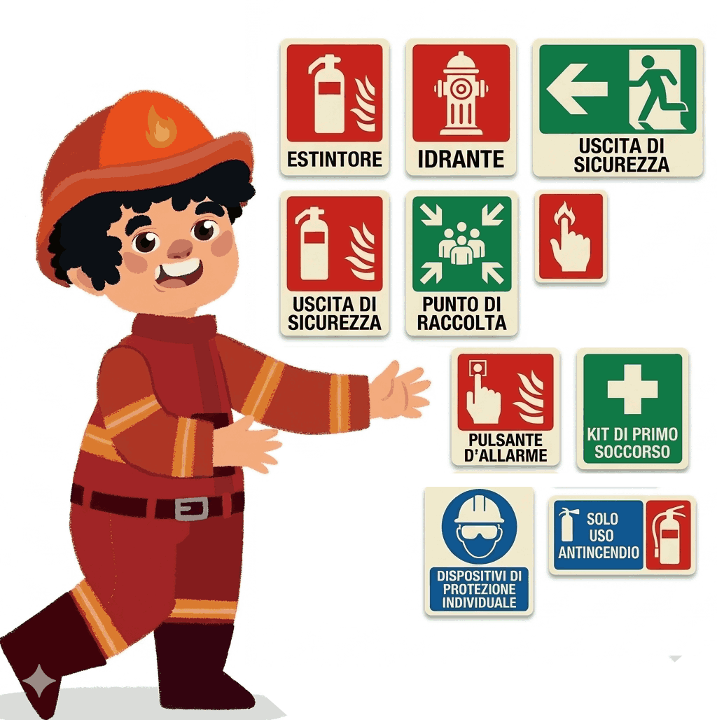 vendita e personalizzazione cartelli antincendio - Centro Sill